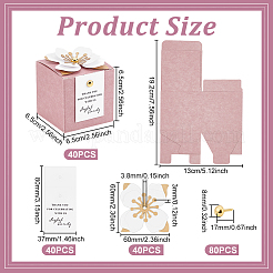 40 Beutel Blumenpapier-Süßigkeiten-Geschenkboxen&nbsp;CON-WA0001-08