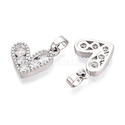 Ottone micro spianare pendenti zirconi&nbsp;KK-T073-50P