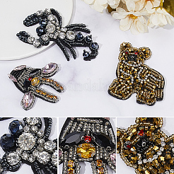 3 stücke 3 arten tier strass ornament zubehör&nbsp;PATC-GF0001-44
