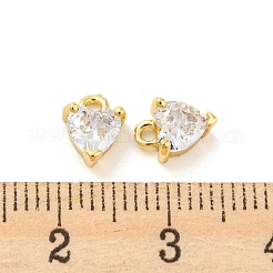 Micro Pave Bijoux de zircone cubique en laiton de placage en râtelier&nbsp;KK-C038-08G