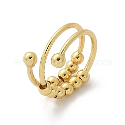 Drehbare Fingerringe für Damen&nbsp;RJEW-D302-01G-01