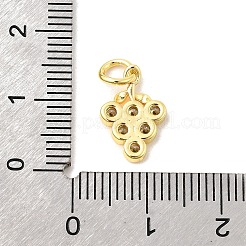 Breloques en laiton avec zircone cubique de micro pave&nbsp;KK-C139-24C-G