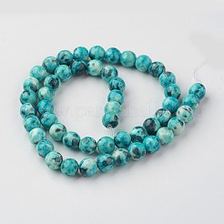 Natur Meer weißer Jade Perle Stränge&nbsp;G-G916-8mm-04
