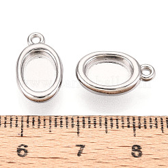 Cabochon-Fassungen für Anhänger aus Edelstahl 304&nbsp;STAS-N114-47P