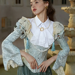 Faux col en polyester pour chemise&nbsp;AJEW-WH0609-822