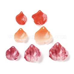 4-pétale bouchons acrylique opaque de perles&nbsp;X-SACR-D007-08B