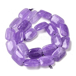 Brins de perles de jade malaisien teintées naturellement&nbsp;G-B137-B02-01B