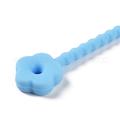 Blumenförmige Silikon-Kabelbinder&nbsp;AJEW-C034-01J