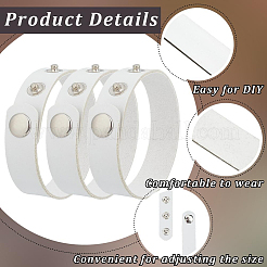18 Stück PU-Leder-Schnapparmbänder für Damen und Herren&nbsp;BJEW-CY0001-13A