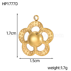 Pendentifs en acier inoxydable 304&nbsp;SA-OY002-13G