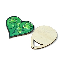 Kits de fabrication de boucles d'oreilles/pendentifs de la saint-patrick&nbsp;DIY-FS0005-53