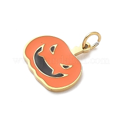 304 Edelstahl-Emaille-Anhänger mit Halloween-Motiv&nbsp;STAS-Z164-03G-08