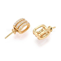 925 Sterling Silber Micro pave Zirkonia Anhänger Kautionen&nbsp;STER-N016-90G