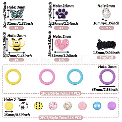 DIY-Set zur Herstellung von Ringen und Bienen-Anhängern aus Silikon&nbsp;DIY-TA0010-11