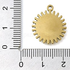 Ionenplattierung (IP) 304 Edelstahl Anhänger Cabochon-Einstellungen&nbsp;STAS-I310-18G