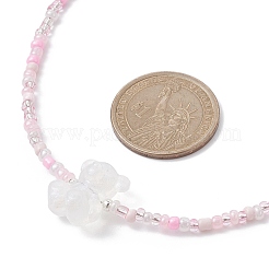 Ensemble de colliers et pendentifs ours en acrylique lumineux&nbsp;NJEW-JN04510