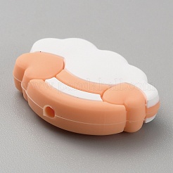 Perline in silicone ecologico per uso alimentare nuvola e arcobaleno&nbsp;LS-SIL-WH0014-33H