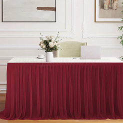 Falda de mesa de poliéster&nbsp;AJEW-WH20022-20H