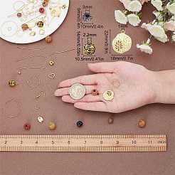 DIY-Set zum Herstellen von Ohrringen aus Holzperlen&nbsp;DIY-SC0017-64