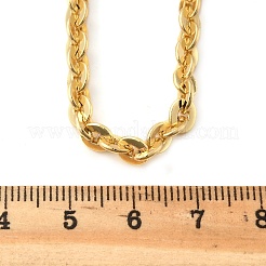 Messing-Halsketten mit Boston-Gliedermotiv für Damen und Herren&nbsp;NJEW-F337-08G