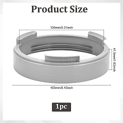 Interfaccia per tubo di scarico in plastica ABS per condizionatore d'aria mobile&nbsp;FIND-WH0521-114