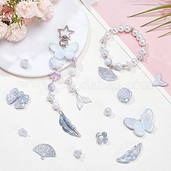 Pendentifs et perles en plastique de 100 g et cabochons décodés&nbsp;OHAR-SC0002-99B
