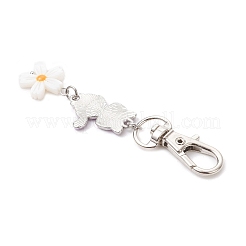 Pendentif décoratif en alliage émaillé en forme de raton laveur&nbsp;HJEW-JM04358