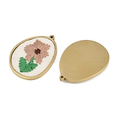 Pendentifs en acier inoxydable 304 et brodés&nbsp;SA-CBA1ED9-05G