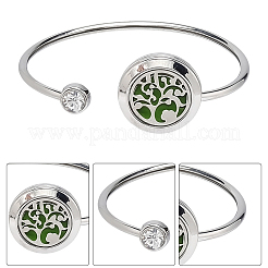 1 offenes Armband aus Edelstahl & 1 Anhänger aus Edelstahl&nbsp;AJEW-SC0004-06E