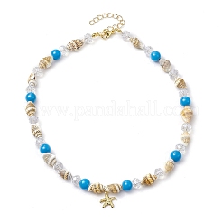 Collane di perline conchiglia di mare naturale&nbsp;NJEW-JN04796-02
