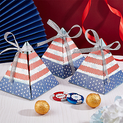 Pyramidenförmige Süßigkeitenverpackungsschachtel&nbsp;CON-WH0078-27
