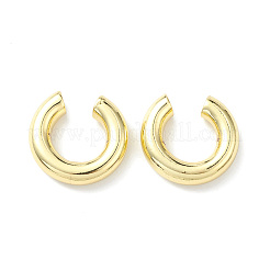 Pendientes de anillo de latón chapado en rack para mujer&nbsp;EJEW-H135-01G-02