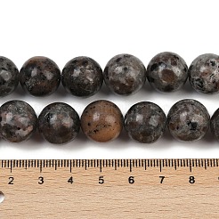 Natürliche Larvikit-Perlenstränge&nbsp;G-F792-C03-03