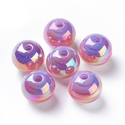 Perles de résine à rayures&nbsp;LS-RESI-B014-01B-02