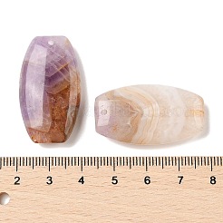 Natürliche Amethyst-Spitzenachat-Anhänger&nbsp;G-A244-03