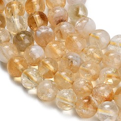 Fili di perle di citrino naturale riscaldate&nbsp;X-G-C293-A03-8mm