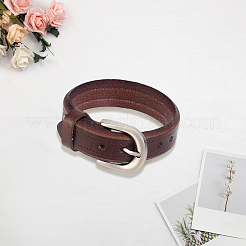 1 Stück Punkrock-Armband aus Rindslederkordel&nbsp;BJEW-CL0001-51A