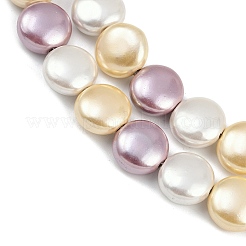 Perles de perles de coquille galvanoplastie&nbsp;BSHE-H113-02A