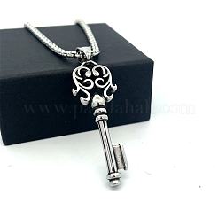 Collares colgantes de llave de acero inoxidable 304 estilo punk vintage&nbsp;GR5829