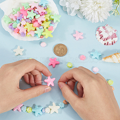 300pcs 3 styles de perles acryliques opaques&nbsp;FIND-SC0012-59B