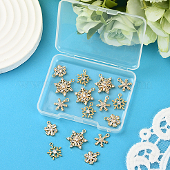 16 Stück 4 Stile Messing Micro Zirkonia Charms&nbsp;KK-SC0006-98