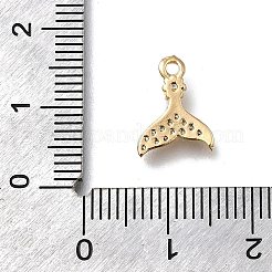 Pendentifs avec zircon cubiques à micro-pavés en laiton&nbsp;KK-D312-12G