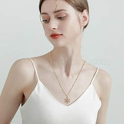2 collana con catena satellitare in acciaio inossidabile 304 con placcatura ionica (IP) per uomo e donna&nbsp;NJEW-BBC0001-49
