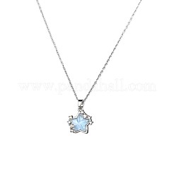 Collana da donna con ciondolo a stella in ottone&nbsp;WG3E06A-02
