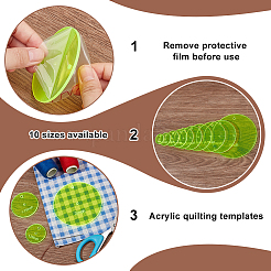 Quiltvorlagen aus Acryl&nbsp;DIY-BC0013-72