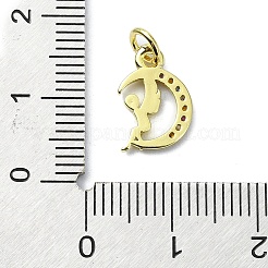Colgante micropavé cubic zirconia de latón&nbsp;KK-H475-15G-01