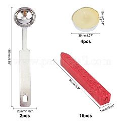 Bausätze für die Herstellung von Retro-Vintage-Wachssiegeln&nbsp;DIY-CP0001-85-11