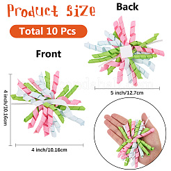 Selbstklebendes Geschenkpapier-Accessoire aus gelockten Polyesterschleifen&nbsp;DIY-WH20053-03D