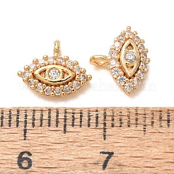 Messing micro pave klar zirkonia charme&nbsp;CU-K002-12G