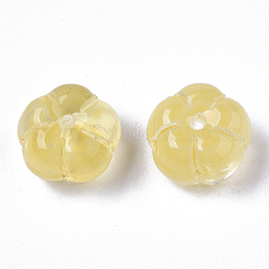 Perle di vetro verniciate a spruzzo trasparente&nbsp;GLAA-N035-07A-D02